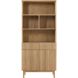 Boekenkast Arrosto eikenhout 203x90x45 cm light roast