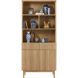 Boekenkast Arrosto eikenhout 203x90x45 cm light roast