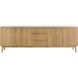 Dressoir Arrosto eikenhout 76x225x45 cm light roast